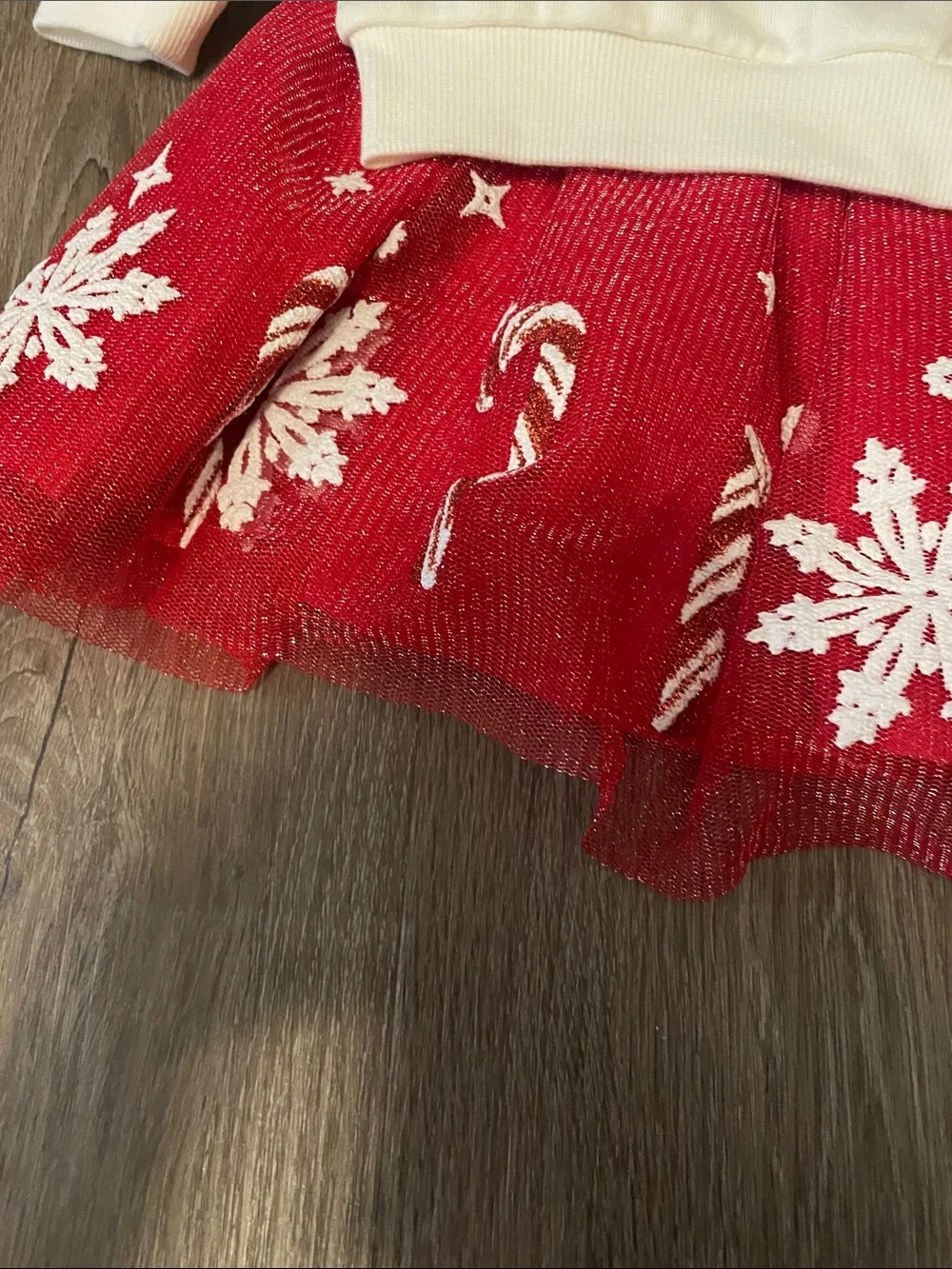 Cynthia Rowley Holiday Christmas Sweater & Red Snowflake Tulle Skirt w/ bow set